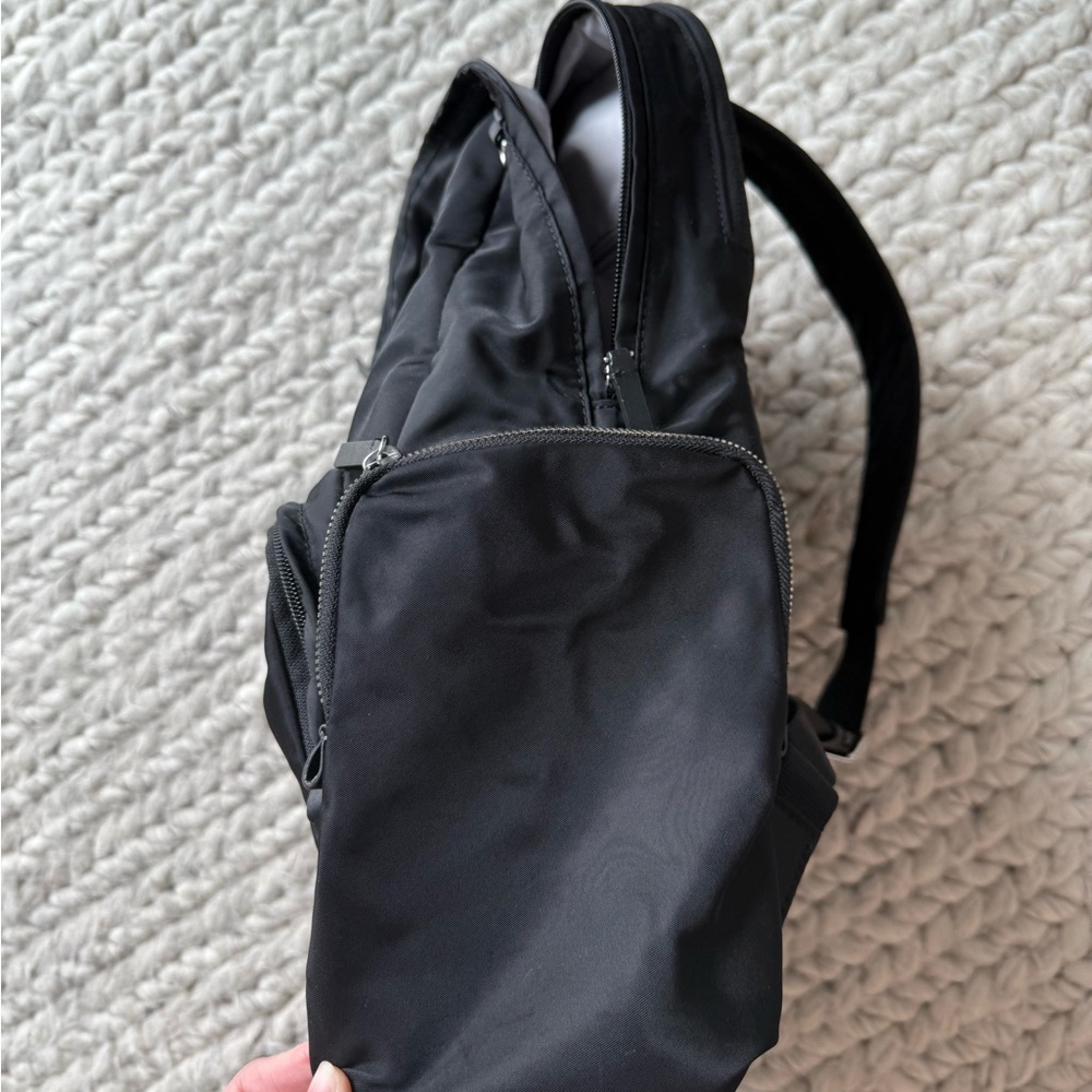 Tumi Black Nylon Backpack with Silver Hardware - Picture 6 of 6